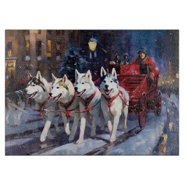 Siberian Husky Julhögtid (Framsidan)