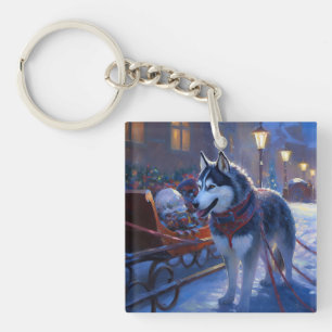 Siberian husky julsäsong