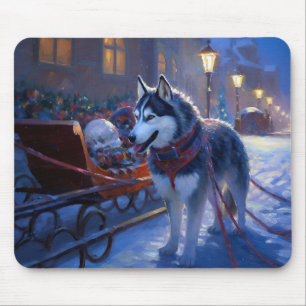 Siberian husky julsäsong musmatta