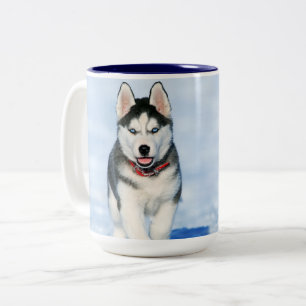 siberian husky-kaffe Mugg