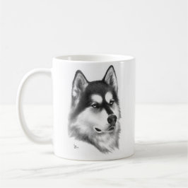 Siberian husky kaffemugg
