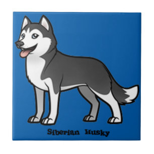 Siberian husky kakelplatta
