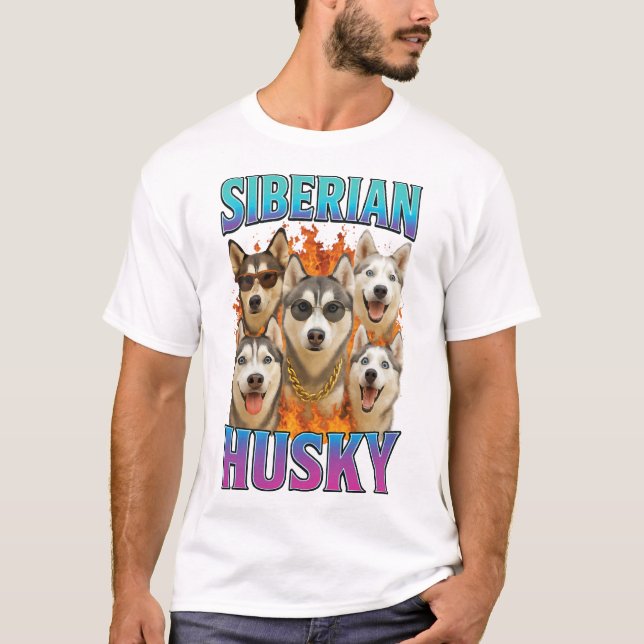 Siberian Husky Kopia T Shirt (Framsida)