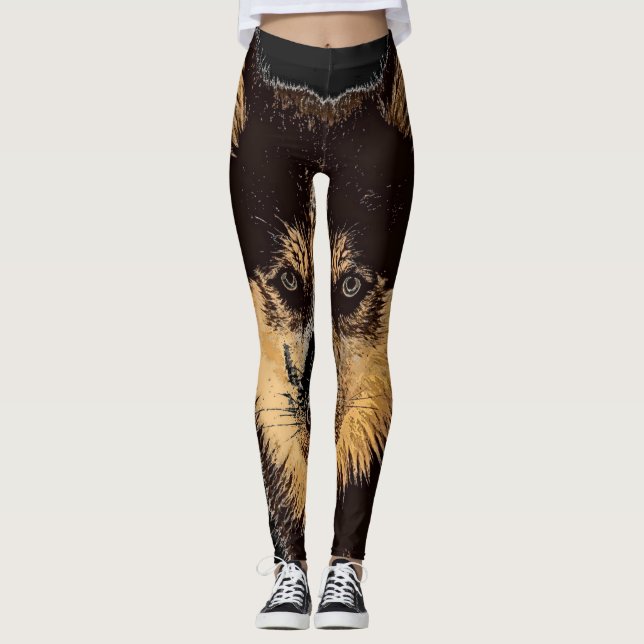 Siberian husky Kvinnors förband Leggings (Framsida)