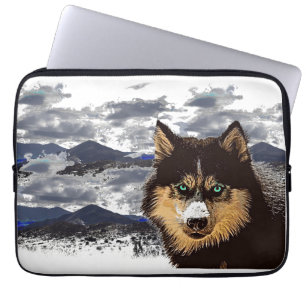 Siberian husky Laptop sleeve