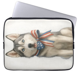 Siberian husky Laptop sleeve