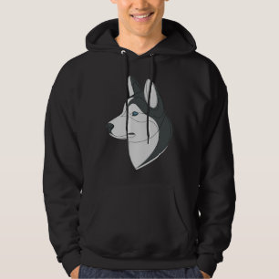 Siberian husky Linear Hund Hoodie