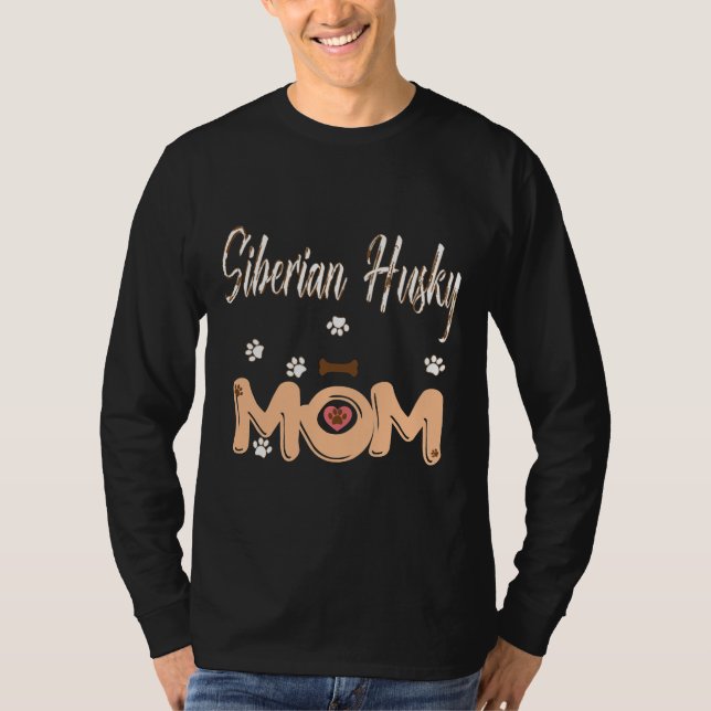 SIBERIAN HUSKY MAMMA 6 T SHIRT (Framsida)