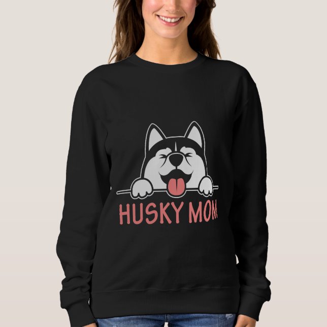 SIBERIAN HUSKY MAMMA 9 T SHIRT (Framsida)