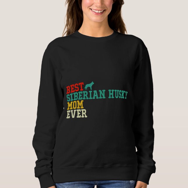 Siberian husky Mamma någonsin T Shirt (Framsida)
