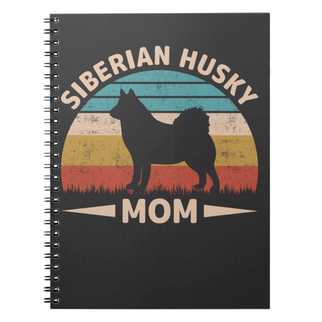 Siberian husky Mamma Speciell Bond Husky Mamma Anteckningsbok (Framsidan)