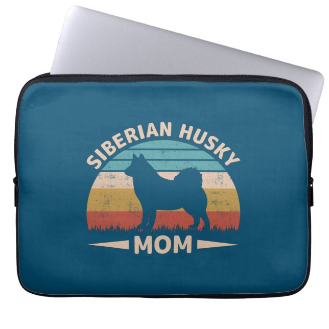 Siberian husky Mamma Speciell Bond Husky Mamma Laptop Fodral (Framsidan)