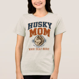Siberian Husky Mamma Varsity Personlig T Shirt