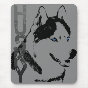 Siberian husky Mousepad ger Malamute Varg Hundar Musmatta