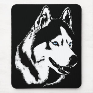 Siberian husky Mousepad Gifts Malamute Sled Hundar Musmatta