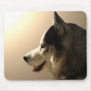Siberian husky Mousepad Gifts Malamute Sled Hundar Musmatta