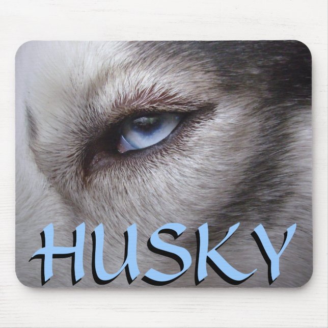 Siberian husky Mousepad Gifts Malamute Sled Hundar Musmatta (Framsidan)