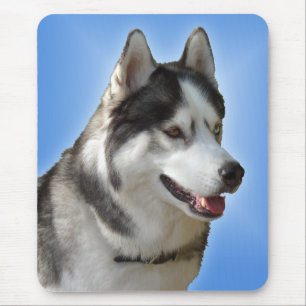 Siberian husky Mousepad Gifts Malamute Sled Hundar Musmatta