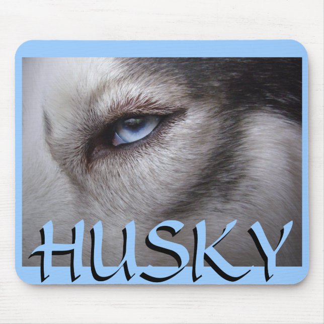 Siberian husky Mousepad Gifts Malamute Sled Hundar Musmatta (Framsidan)