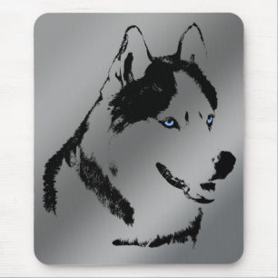 Siberian husky Mousepad Gifts Malamute Sled Hundar Musmatta
