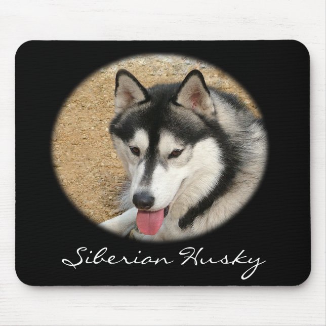 Siberian husky Mousepad Musmatta (Framsidan)