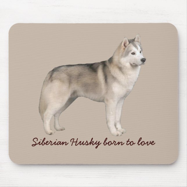 Siberian husky Mousepad Musmatta (Framsidan)
