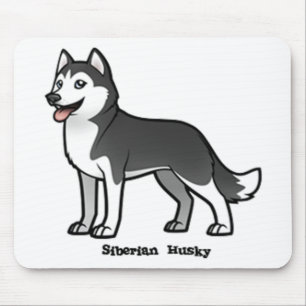 Siberian husky musmatta