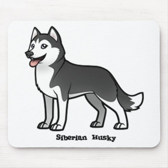Siberian husky musmatta (Framsidan)