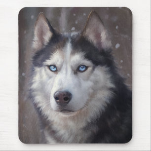 Siberian husky musmatta