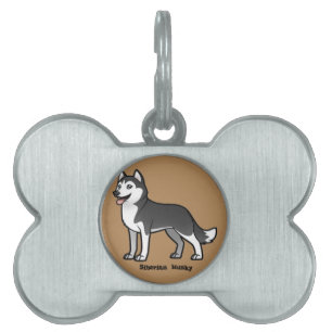 Siberian husky namnbricka husdjur