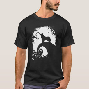Siberian husky och Måne Halloween T Shirt