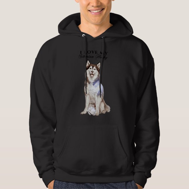 Siberian husky och Ro Hoodie (Framsida)
