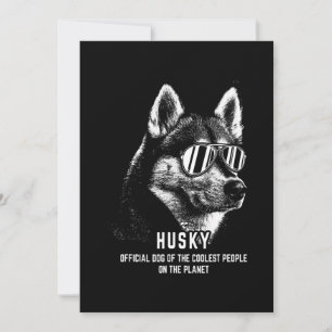 siberian husky Officiell Hund av kolast Julkort