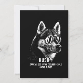 siberian husky Officiell Hund av kolast Julkort