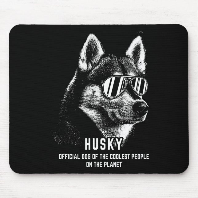 Siberian husky Officiell Hund av kolast Musmatta (Framsidan)