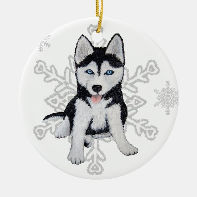 Siberian husky Ornament (Framsidan)