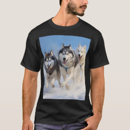 Siberian husky-paket t shirt