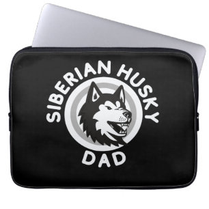 Siberian husky Pappa, Hund Pappa Gift Laptop Fodral