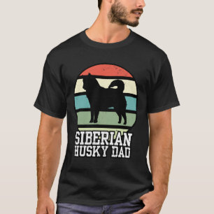 siberian husky Pappa I Retro Husky Pappa T Shirt