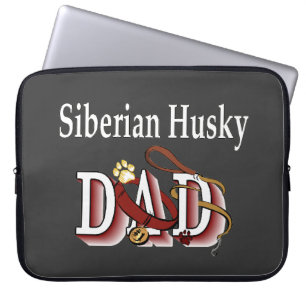 Siberian husky Pappa Laptop Fodral