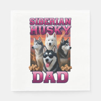 Siberian husky pappersservett