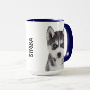 Siberian husky personlig mugg