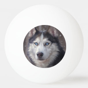 Siberian husky pingisboll