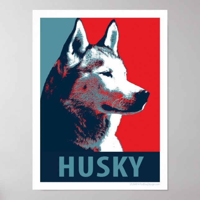 Siberian husky politiska parodi Poster (Framsidan)