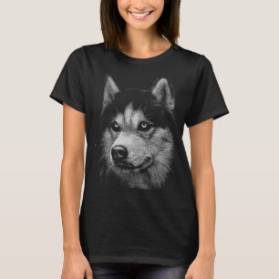 SIBERIAN HUSKY PORTRÄTT 5 T SHIRT