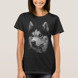 SIBERIAN HUSKY PORTRÄTT 5 T SHIRT