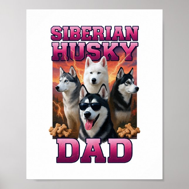 Siberian husky poster (Framsidan)