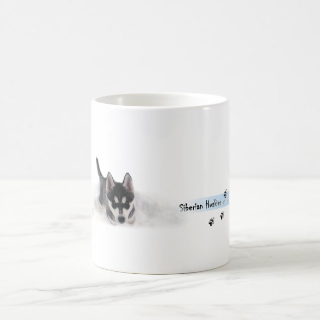 Siberian Husky Puppie Kaffemugg (Center)