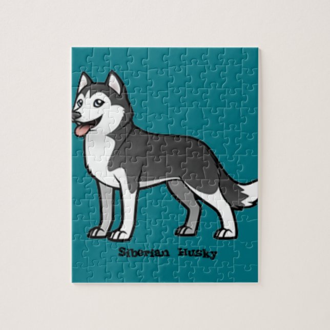 Siberian husky pussel (Vertikal)