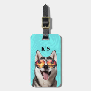 Siberian husky-resagetagare bagagebricka